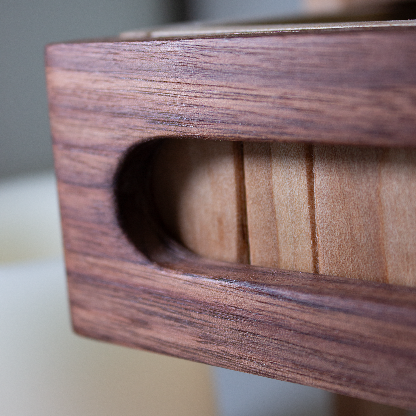 Wood Monitor Stand - Walnut & Maple