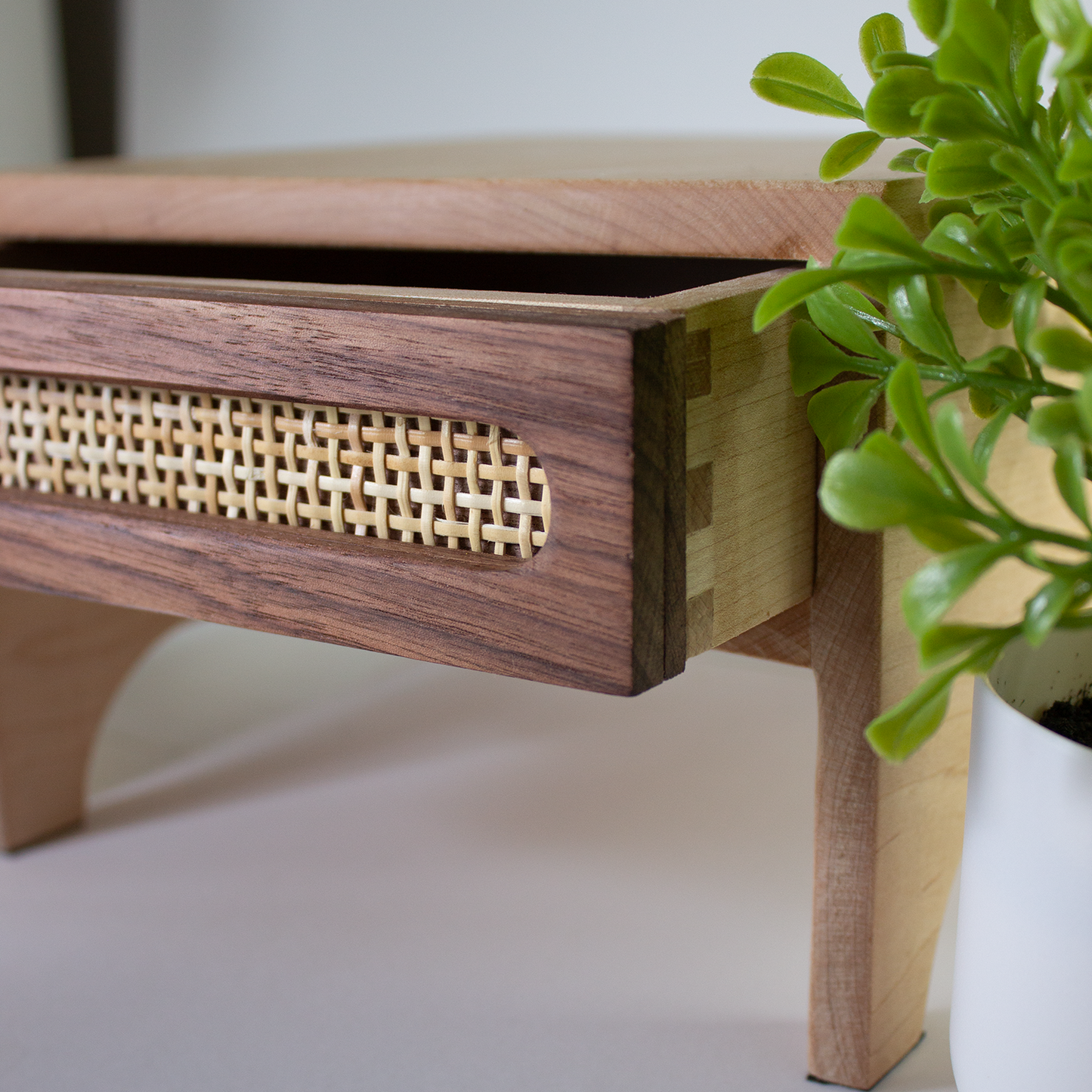 Wood Monitor Stand - Walnut & Maple