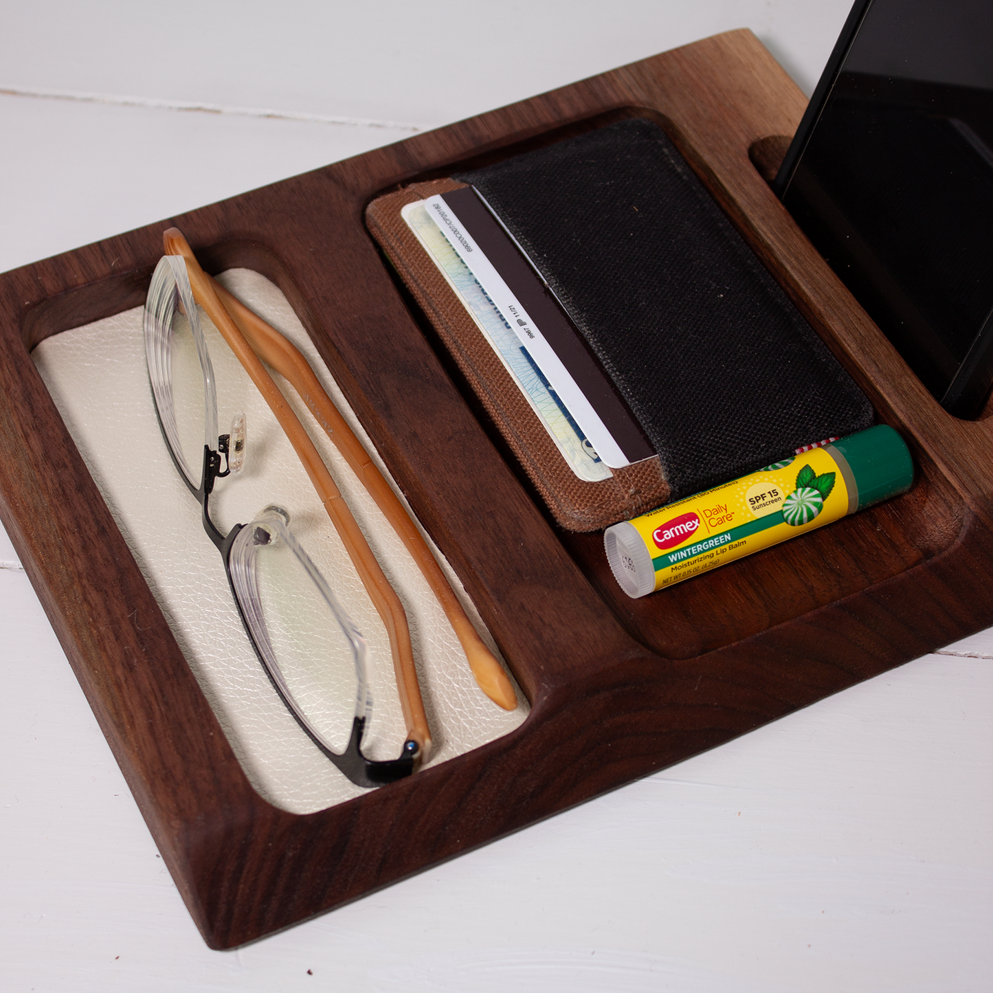 Wood Valet Tray - Walnut