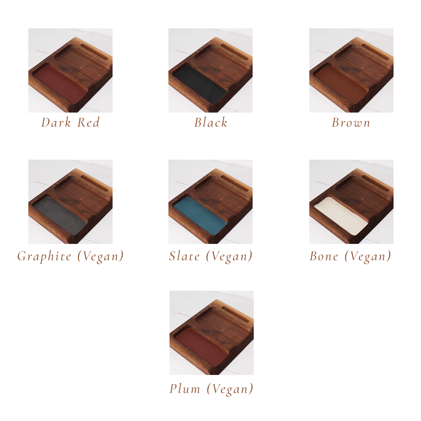 Wood Valet Tray - Walnut