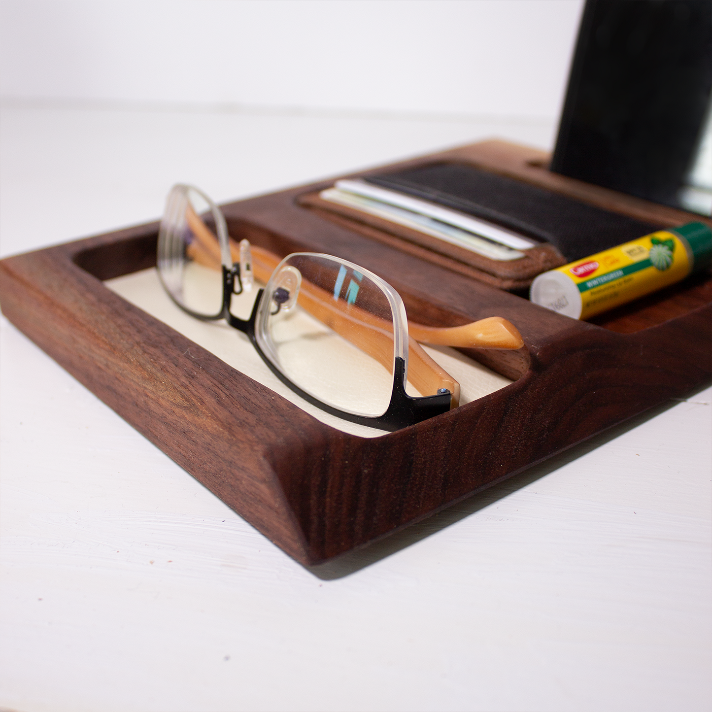 Wood Valet Tray - Walnut
