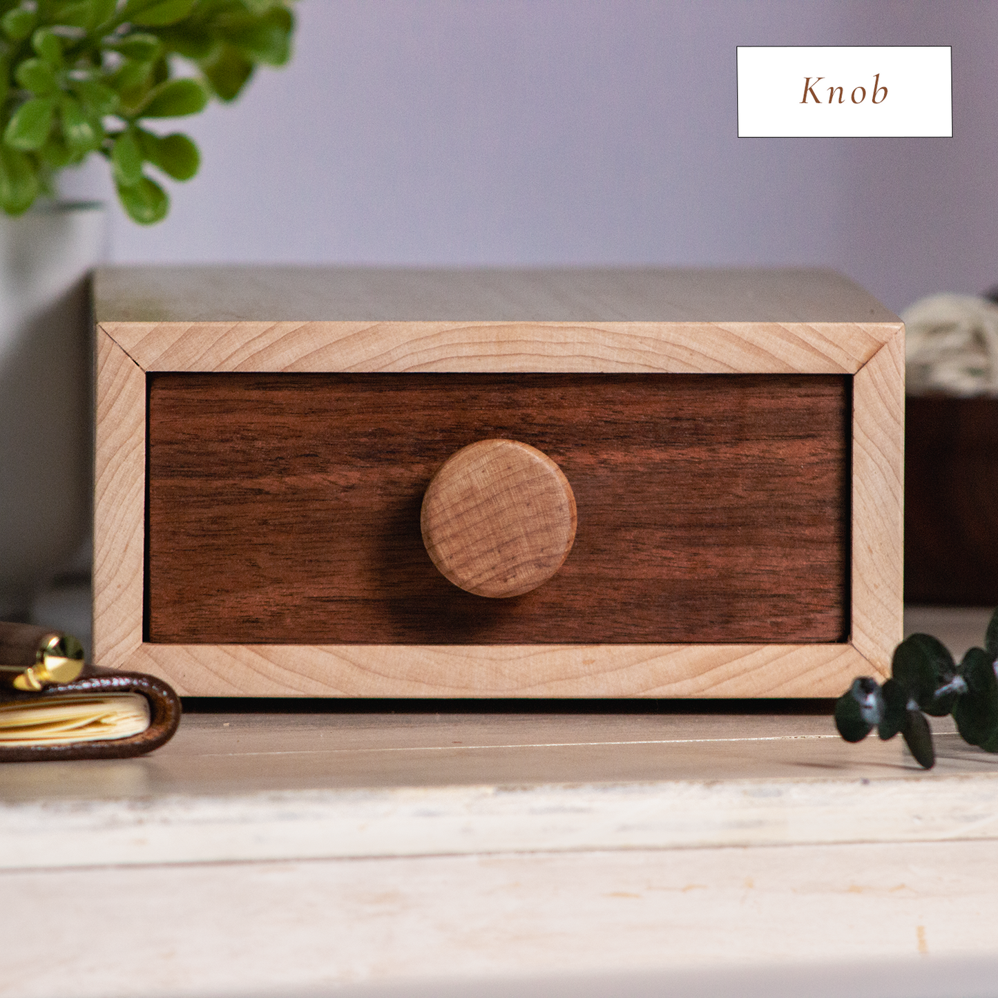 Wooden Desktop Drawer Organizer