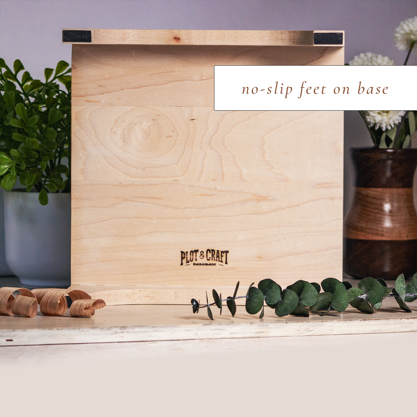 Wood Monitor Stand - Walnut & Maple