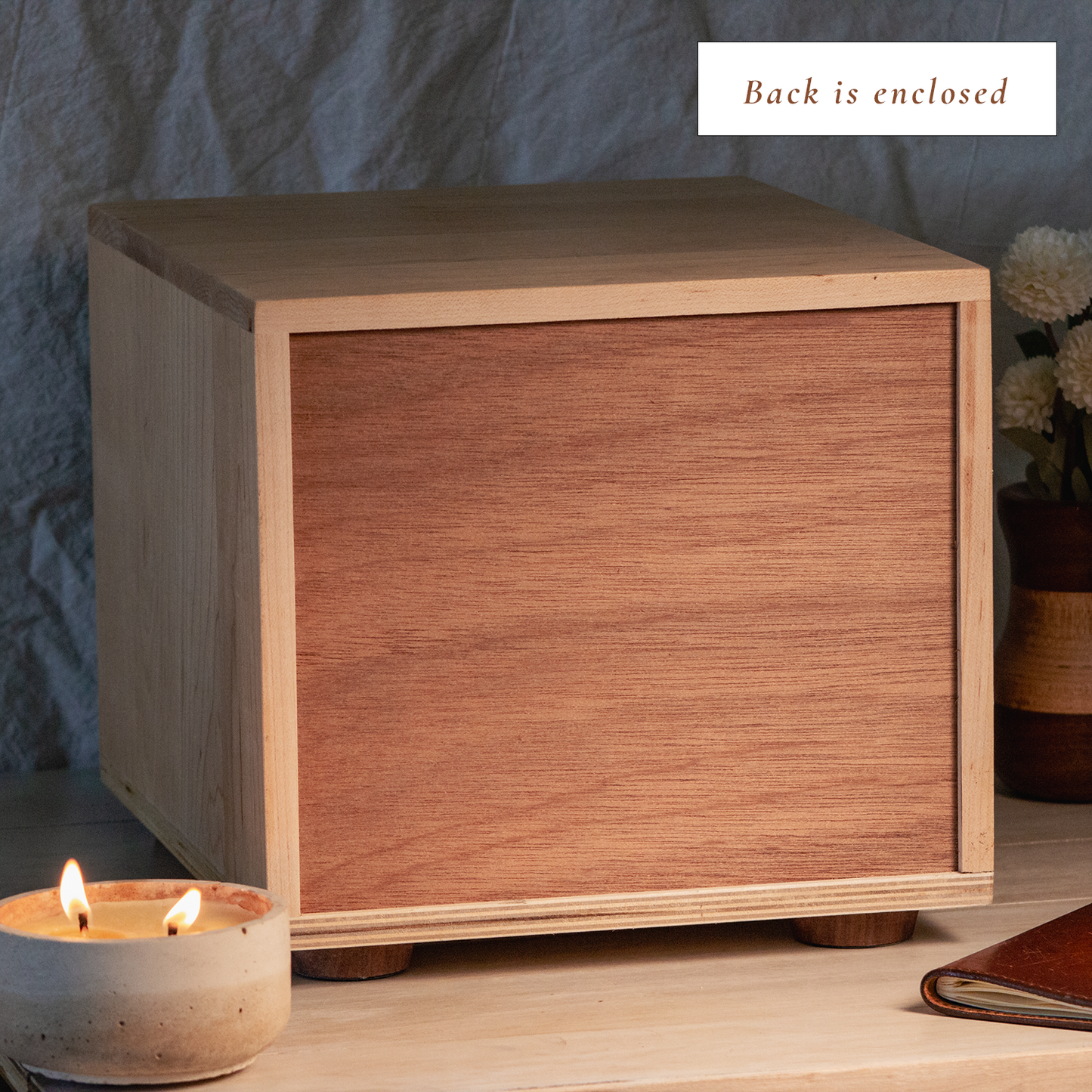 Wood Desk Organizer with 4 Drawers