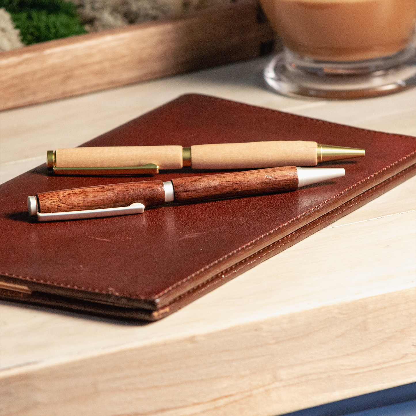 Hand-Turned Wooden Pen - Black Walnut or Maple