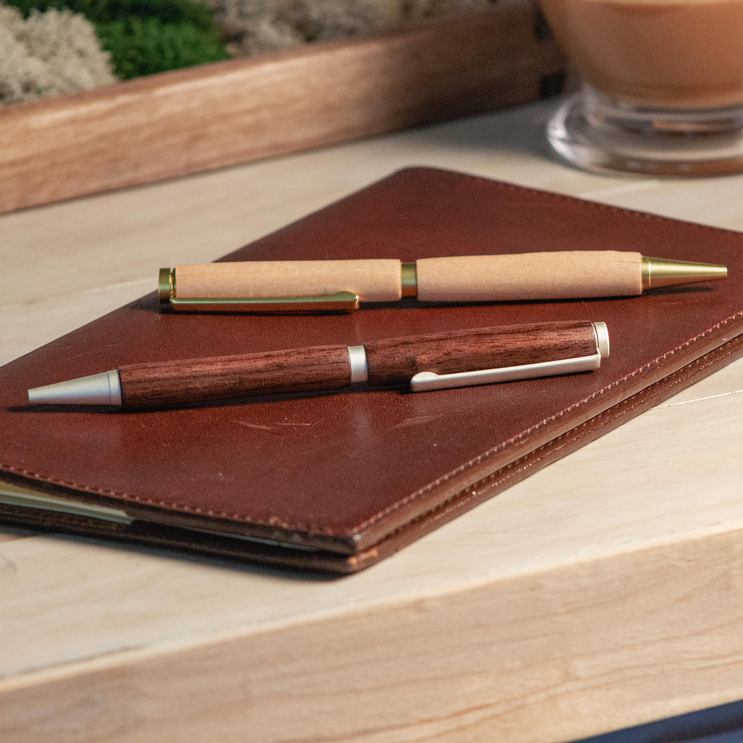 Hand-Turned Wooden Pen - Black Walnut or Maple