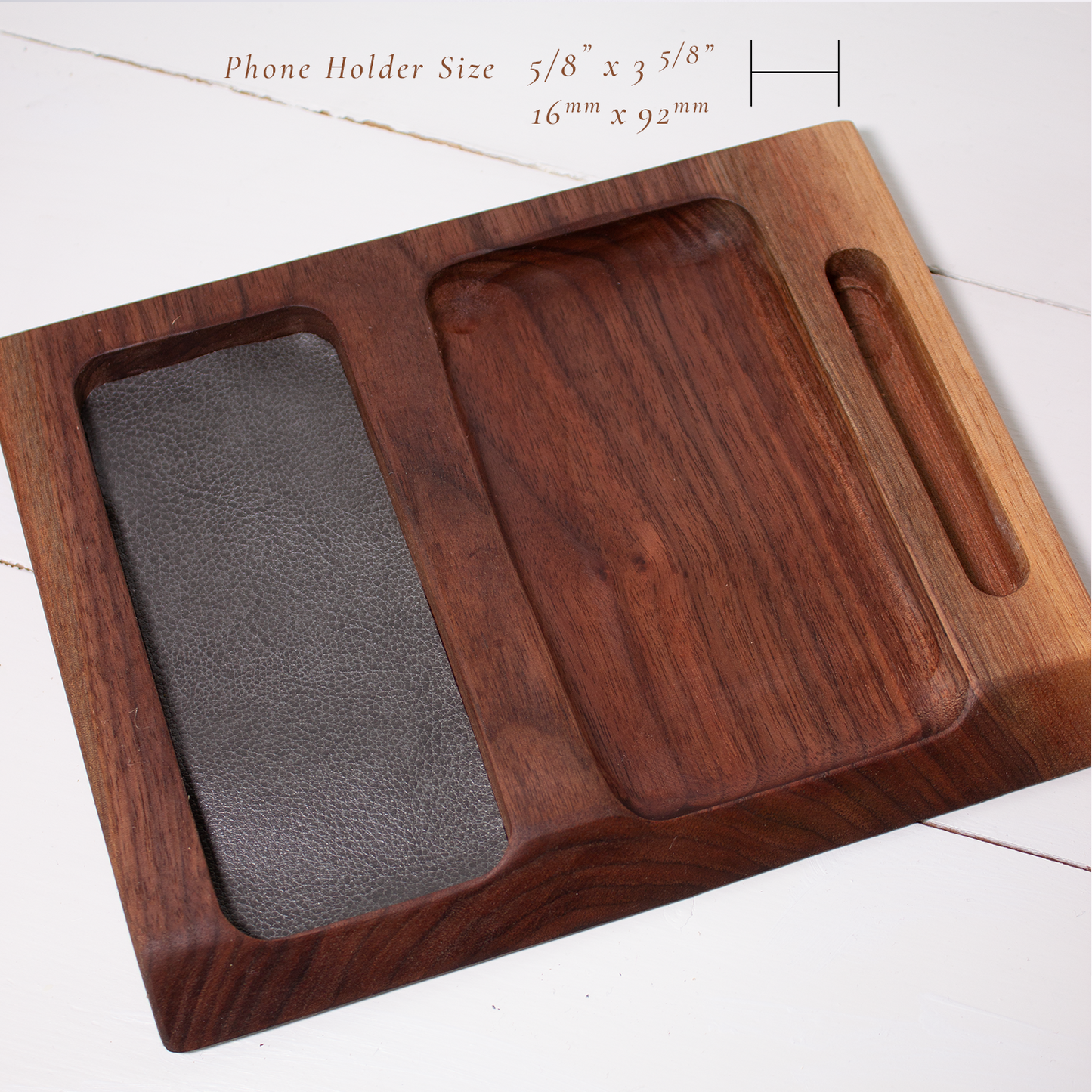 Wood Valet Tray - Walnut
