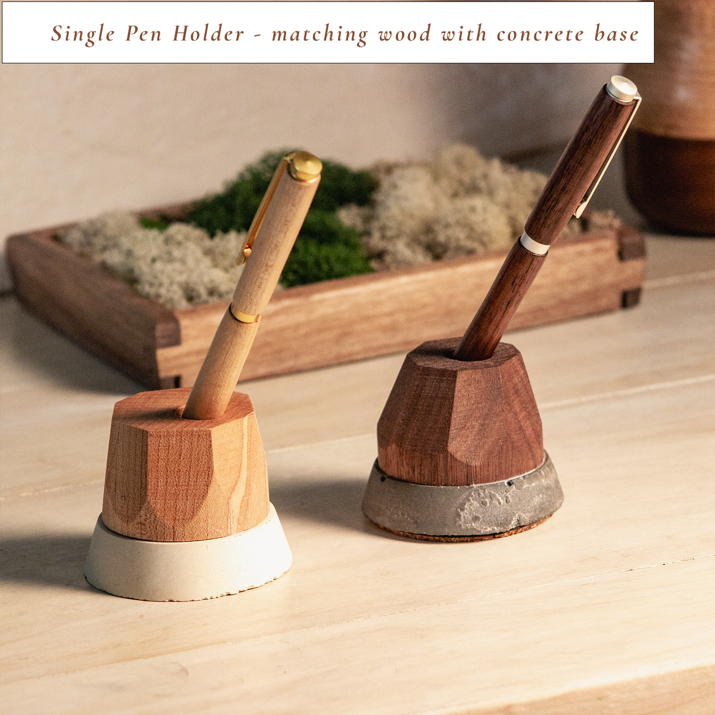 Hand-Turned Wooden Pen - Black Walnut or Maple