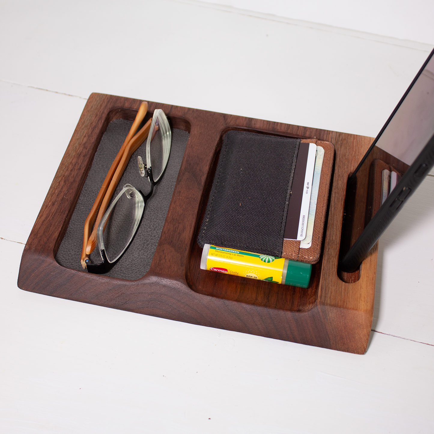 Wood Valet Tray - Walnut