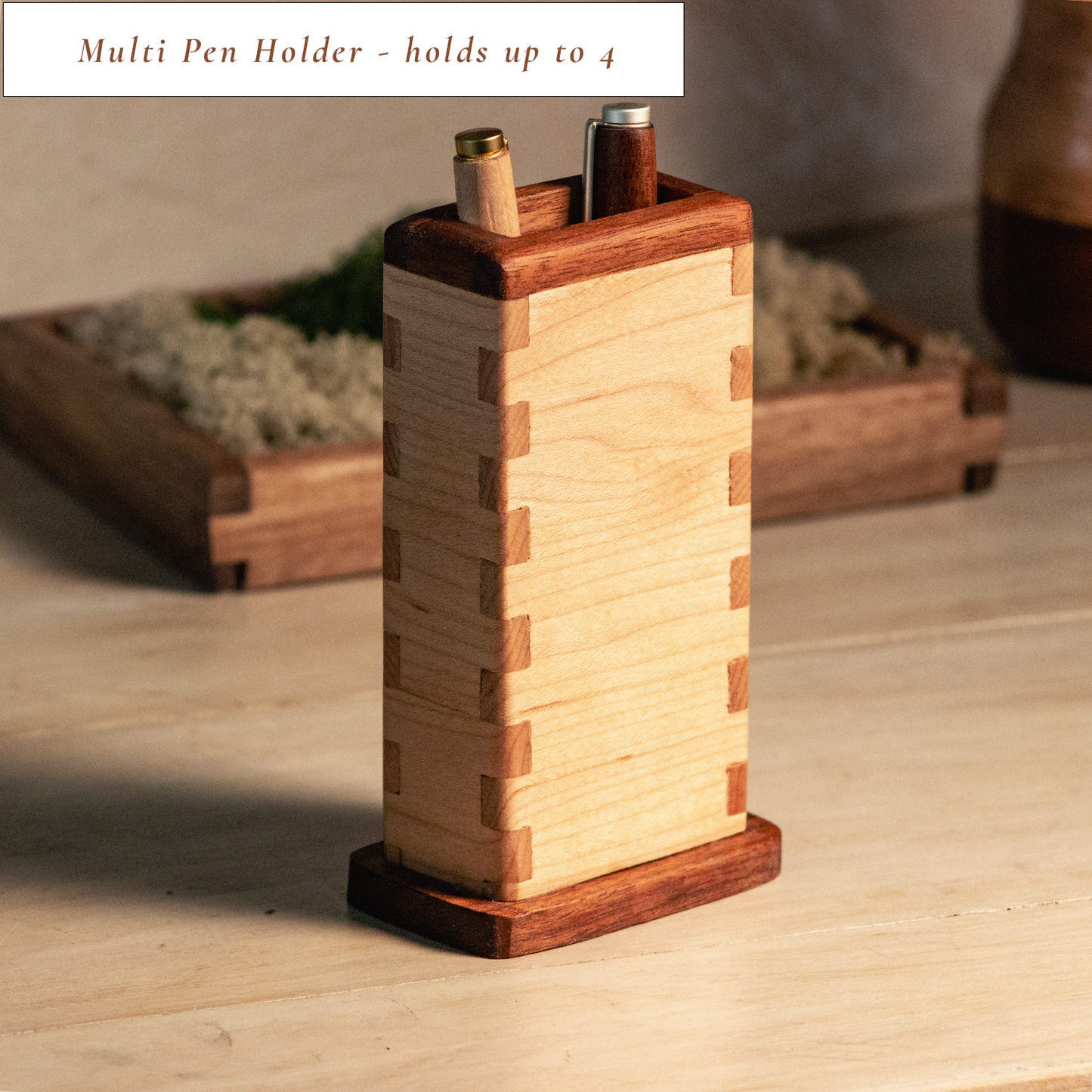 Hand-Turned Wooden Pen - Black Walnut or Maple