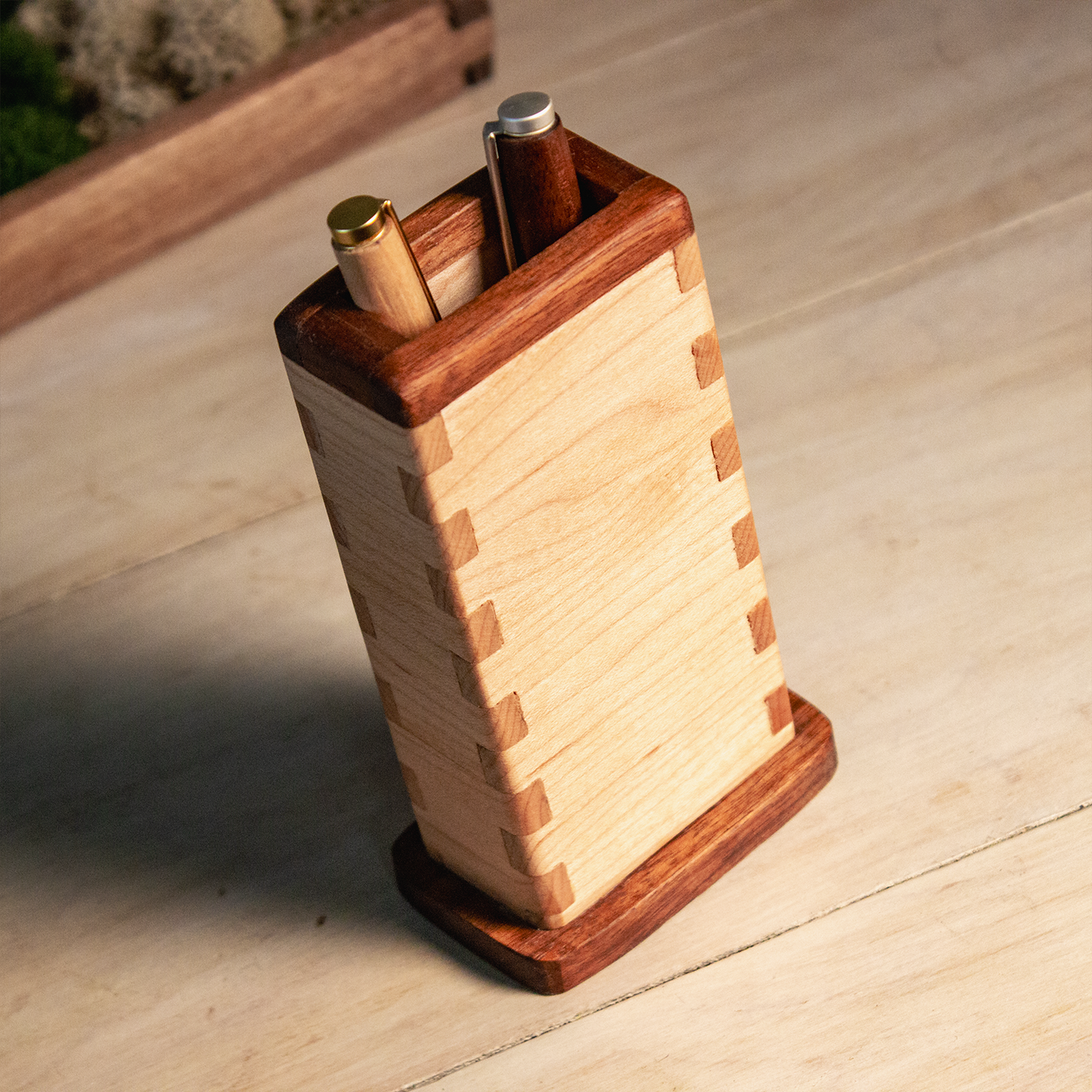 Hand-Turned Wooden Pen - Black Walnut or Maple
